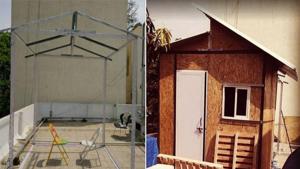 <p>Eco-friendly housing usually costs a lot of money, but a new project in Bangalore could change things. A small, fold-up house designed by Cuckoo Hostel could be made to fit in pretty much any open area &ndash; from garages to rooftops &ndash; in big cities. Project co-founder Sampath Reddy says these Pop-Up Homes could provide affordable shelter for homeless communities. </p>