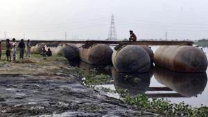 The Yamuna banks after the World Culture Festival in 2016.(Mohd Zakir/ HT File) The Yamuna banks after the World Culture Festival in 2016.(Mohd Zakir/ HT File)