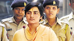Pragya Singh Thakur, an accused in the Malegaon bomb blast case, was granted bail on April 25.(HT file photo)