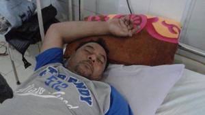 Nawaz Beg is out of danger and is being treated at Banswara government hospital.(HT photo) Nawaz Beg is out of danger and is being treated at Banswara government hospital.(HT photo)