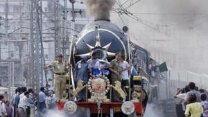 The Fairy Queen, world’s oldest running steam locomotive, was constructed in 1855 by Kitson, Thompson and Hewitson at Leeds, in England and reached Kolkata in the same year. Heritage status was accorded to it in 1972.(Reuters) The Fairy Queen, world’s oldest running steam locomotive, was constructed in 1855 by Kitson, Thompson and Hewitson at Leeds, in England and reached Kolkata in the same year. Heritage status was accorded to it in 1972.(Reuters)