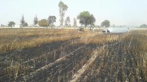 In last one month, more than 20 incidents of fire have been reported in the district, most of them from agricultural fields.(HT File Photo) In last one month, more than 20 incidents of fire have been reported in the district, most of them from agricultural fields.(HT File Photo)
