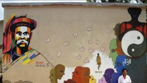 As many as 75 artists have painted houses, temples and other tourists destinations in Bhilar to beautify the village and attract tourists.(HT) As many as 75 artists have painted houses, temples and other tourists destinations in Bhilar to beautify the village and attract tourists.(HT)