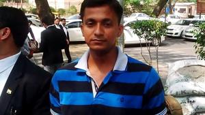Pankaj Kumar Misra, a jawan with the CRPF’s 221 battalion at Durgapur in West Bengal, said he fled from the force in fear of his life.(HT Photo) Pankaj Kumar Misra, a jawan with the CRPF’s 221 battalion at Durgapur in West Bengal, said he fled from the force in fear of his life.(HT Photo)