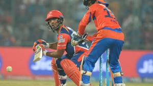 Delhi Daredevils batsman Rishabh Pant plays a shot during the 2017 Indian Premier League T20 match vs Gujarat Lions at the Feroz Shah Kotla Stadium in New Delhi on Thursday.(AFP) Delhi Daredevils batsman Rishabh Pant plays a shot during the 2017 Indian Premier League T20 match vs Gujarat Lions at the Feroz Shah Kotla Stadium in New Delhi on Thursday.(AFP)