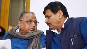 File photo of Samajwadi Party chief Mulayam Singh Yadav Shivpal Singh Yadav.(PTI File Photo) File photo of Samajwadi Party chief Mulayam Singh Yadav Shivpal Singh Yadav.(PTI File Photo)
