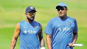 Anil Kumble, Indian cricket team coach, had reportedly approached BCCI) stating that his team is keen to participate in the ICC Champions Trophy.(AFP) Anil Kumble, Indian cricket team coach, had reportedly approached BCCI) stating that his team is keen to participate in the ICC Champions Trophy.(AFP)
