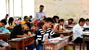 Uttar Pradesh Secondary Education Board may declare the results of its high school or Class 10 and intermediate or Class 12 examinations in the first week of June, sources said.(Bachchan Kumar/HT file) Uttar Pradesh Secondary Education Board may declare the results of its high school or Class 10 and intermediate or Class 12 examinations in the first week of June, sources said.(Bachchan Kumar/HT file)