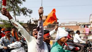 Hindu Yuva Vahini vigilante members participate in a rally in the city of Unnao, April 5. Is it patriotic for vigilantes who in a show of patriotism for the sacred cow, insult, beleaguer and not hesitate to kill ordinary folk? Vigilantes do it to protect their misplaced cultural identity.(REUTERS) Hindu Yuva Vahini vigilante members participate in a rally in the city of Unnao, April 5. Is it patriotic for vigilantes who in a show of patriotism for the sacred cow, insult, beleaguer and not hesitate to kill ordinary folk? Vigilantes do it to protect their misplaced cultural identity.(REUTERS)