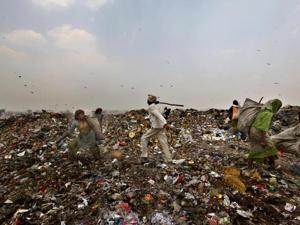 In the absence of alternative sites, the civic body has been dumping garbage at the Bhalswa landfill though it crossing its capacity years ago. In the absence of alternative sites, the civic body has been dumping garbage at the Bhalswa landfill though it crossing its capacity years ago.