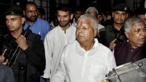 RJD chief and former Bihar chief minister Lalu Prasad has often come out of adversity and won elections despite graft taints, but now faces a bigger and mighty opponent in BJP.(PTI) RJD chief and former Bihar chief minister Lalu Prasad has often come out of adversity and won elections despite graft taints, but now faces a bigger and mighty opponent in BJP.(PTI)