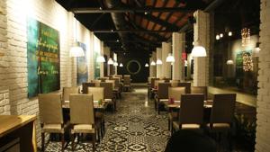 The bistro section of the restaurant(HT Photo) The bistro section of the restaurant(HT Photo)