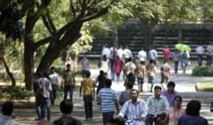 Infosys Technologies employees move through the headquarters during a break in Bangalore. Fears abound that thousands of techies are likely to lose their job, as automation and stricter job permits hit the Indian IT sector.(AP) Infosys Technologies employees move through the headquarters during a break in Bangalore. Fears abound that thousands of techies are likely to lose their job, as automation and stricter job permits hit the Indian IT sector.(AP)