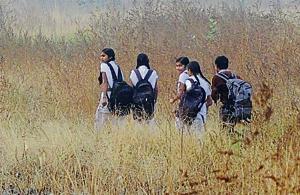 Students of 88gram panchayats in Barmer and Jaisalmer are forced to quit studies as there are no secondary and senior secondary schools.(Hindustan Times) Students of 88gram panchayats in Barmer and Jaisalmer are forced to quit studies as there are no secondary and senior secondary schools.(Hindustan Times)