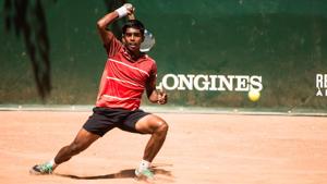 Abhimanyu Vannemreddy defeated Hikaru Shiraishi in Rendezvous Raland Garros final.(HT Photo) Abhimanyu Vannemreddy defeated Hikaru Shiraishi in Rendezvous Raland Garros final.(HT Photo)