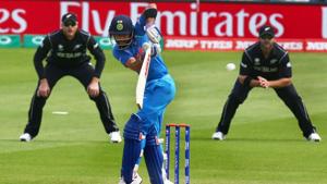 India captain Virat Kohli guided his team to victory in their ICC Champions Trophy warm-up match against New Zealand at The Oval in London on Sunday. Catch highlights of India vs New Zealand here.(AFP) India captain Virat Kohli guided his team to victory in their ICC Champions Trophy warm-up match against New Zealand at The Oval in London on Sunday. Catch highlights of India vs New Zealand here.(AFP)