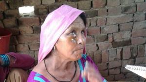 Kamla Devi, 55, was one of the affected Dailt woman whose house was burnt down. She fears a repeat of the attacks.(HT Photo) Kamla Devi, 55, was one of the affected Dailt woman whose house was burnt down. She fears a repeat of the attacks.(HT Photo)