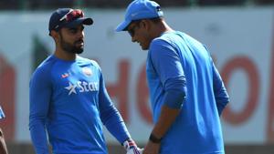 Indian cricket team captain Virat Kohli said in Birmingham on Saturday that reports of a rift with coach Anil Kumble were just rumours. India play Pakistan in an ICC Champions Trophy match in Birmingham on Sunday(AFP) Indian cricket team captain Virat Kohli said in Birmingham on Saturday that reports of a rift with coach Anil Kumble were just rumours. India play Pakistan in an ICC Champions Trophy match in Birmingham on Sunday(AFP)