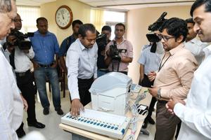 The Election Commission (EC) is likely to take disciplinary action against 20 officials who allegedly forgot to delete mock poll votes at five polling stations during Lok Sabha elections in Himachal Pradesh on Sunday. (Representative Image)(HT File) The Election Commission (EC) is likely to take disciplinary action against 20 officials who allegedly forgot to delete mock poll votes at five polling stations during Lok Sabha elections in Himachal Pradesh on Sunday. (Representative Image)(HT File)