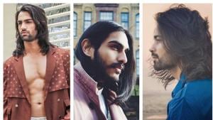 These Indian male models have encashed on their tresses.(Instagram) These Indian male models have encashed on their tresses.(Instagram)