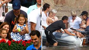 Tennis champion Roger Federer and wife Mirka are parents to twin girls, Myla Rose and Charlene Riva, and twin boys, Leo and Lennart.(Matthew Ashton, Philip Ramey) Tennis champion Roger Federer and wife Mirka are parents to twin girls, Myla Rose and Charlene Riva, and twin boys, Leo and Lennart.(Matthew Ashton, Philip Ramey)