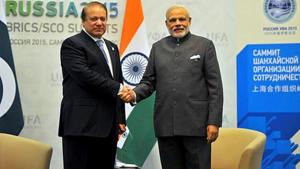 Will Astana see a handshake moment? Indian Prime Minister Narendra Modi and his Pakistan counterpart Nawaz Sharif will be in the Kazak capital for a two-day Shanghai Cooperation Organisation summit that begins June 8.(File photo) Will Astana see a handshake moment? Indian Prime Minister Narendra Modi and his Pakistan counterpart Nawaz Sharif will be in the Kazak capital for a two-day Shanghai Cooperation Organisation summit that begins June 8.(File photo)