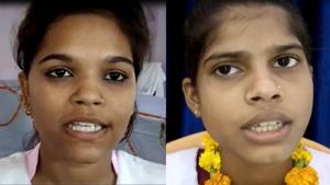 Tejaswi Devi (right) with 95.83% topped in Class 10 exams and Priyanshi Tiwari with 96.20 aced the Class 12 exams. Both are from Fatehpur district.(HT photo/combo) Tejaswi Devi (right) with 95.83% topped in Class 10 exams and Priyanshi Tiwari with 96.20 aced the Class 12 exams. Both are from Fatehpur district.(HT photo/combo)