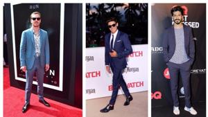 Style cues from celebrities to up your suit game this summer.(HT Photo) Style cues from celebrities to up your suit game this summer.(HT Photo)