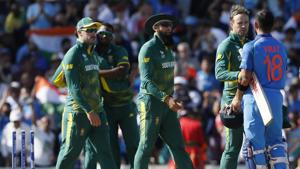 Virat Kohli-led India beat AB De Villiers-led South Africa to enter ICC Champions Trophy 2017 semi-finals.(AP) Virat Kohli-led India beat AB De Villiers-led South Africa to enter ICC Champions Trophy 2017 semi-finals.(AP)