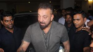 Actor Sanjay Dutt during filmmaker Karan Johar`s 45th birthday celebration party in Mumbai.(IANS File) Actor Sanjay Dutt during filmmaker Karan Johar`s 45th birthday celebration party in Mumbai.(IANS File)