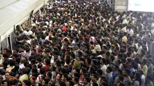 A bird hit triggered a short circuit on the Blue line on Tuesday, delaying services for three hours. Another minor electrical glitch was reported from a train at Laxmi Nagar on Thursday.(Raj K Raj/HT Photo) A bird hit triggered a short circuit on the Blue line on Tuesday, delaying services for three hours. Another minor electrical glitch was reported from a train at Laxmi Nagar on Thursday.(Raj K Raj/HT Photo)