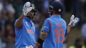 Harbhajan Singh feels Rohit Sharma and Virat Kohli have come into form at the right time.(Reuters) Harbhajan Singh feels Rohit Sharma and Virat Kohli have come into form at the right time.(Reuters)