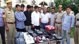 The gang came under the radar of the crime branch after a resident from Ashok Nagar was duped of more than ₹40 lakh.(HT Photo) The gang came under the radar of the crime branch after a resident from Ashok Nagar was duped of more than ₹40 lakh.(HT Photo)