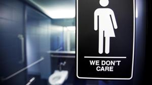 A sign protesting a recent North Carolina law restricting transgender bathroom access adorns a bathroom stalls at the 21C Museum Hotel in North Carolina. Several offices in India are revamping their policies to make the space more welcoming and inclusive of transgenders.(Reuters File Photo) A sign protesting a recent North Carolina law restricting transgender bathroom access adorns a bathroom stalls at the 21C Museum Hotel in North Carolina. Several offices in India are revamping their policies to make the space more welcoming and inclusive of transgenders.(Reuters File Photo)