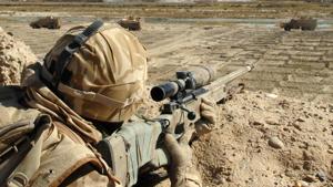 A military source said the shot required the shooter to account for wind, ballistics and the Earth’s curvature.(Reuters File) A military source said the shot required the shooter to account for wind, ballistics and the Earth’s curvature.(Reuters File)