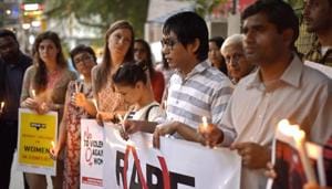 The woman filed a complaint of rape in central Delhi’s Paharganj area on Wednesday, after having an argument with her husband. The couple was in Delhi to sort out some immigration-related issues.(Ravi Choudhary/HT PHOTO) The woman filed a complaint of rape in central Delhi’s Paharganj area on Wednesday, after having an argument with her husband. The couple was in Delhi to sort out some immigration-related issues.(Ravi Choudhary/HT PHOTO)