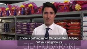 Canadian prime minister Justin Trudeau wished Muslims a “joyous” Eid