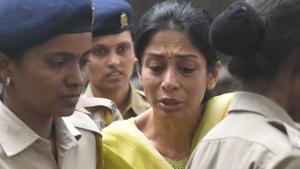 Indrani Mukerjea at JJ Hospital for a medical check-up on Wednesday.(Bhushan Koyande) Indrani Mukerjea at JJ Hospital for a medical check-up on Wednesday.(Bhushan Koyande)
