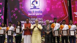Prime Minister Narendra Modi and Rajiv Pratap Rudy, minister of state for skill development and entrepreneurship, at the launch of the National Skill Development Mission in Delhi in July 2015. Skill development is one of the top priorities of the NDA government.(Virendra Singh Gosain/ HT File Photo) Prime Minister Narendra Modi and Rajiv Pratap Rudy, minister of state for skill development and entrepreneurship, at the launch of the National Skill Development Mission in Delhi in July 2015. Skill development is one of the top priorities of the NDA government.(Virendra Singh Gosain/ HT File Photo)