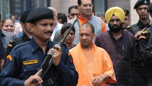 Chief minister Yogi Adityanath has said police are investigating allegations by a gang rape survivor that she was attacked with acid by two unidentified assailants at her hostel in Lucknow’s Aliganj area.(HT PHOTO file photo) Chief minister Yogi Adityanath has said police are investigating allegations by a gang rape survivor that she was attacked with acid by two unidentified assailants at her hostel in Lucknow’s Aliganj area.(HT PHOTO file photo)