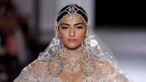Sonam Kapoor turned showstopper for Ralph and Russo at Paris Haute Couture Fashion Week 2017.(Reuters) Sonam Kapoor turned showstopper for Ralph and Russo at Paris Haute Couture Fashion Week 2017.(Reuters)