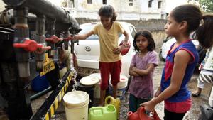 Once the water meters are installed the water tax has to be paid by the housing society instead of individuals.(HT File Photo) Once the water meters are installed the water tax has to be paid by the housing society instead of individuals.(HT File Photo)