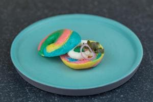 The unicorn bagel comes to us via, where else, but New York City.(It Happened in New York) The unicorn bagel comes to us via, where else, but New York City.(It Happened in New York)