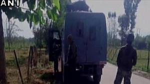 A police official said the search operation turned into an encounter after the militants opened fire on security forces.(ANI/Twitter) A police official said the search operation turned into an encounter after the militants opened fire on security forces.(ANI/Twitter)