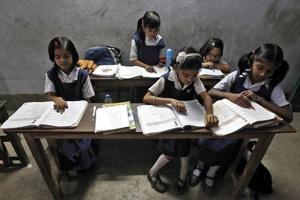 Sources said there are at least 10 schools that are functioning with just a single teacher. This teacher, single-handedly, is teaching 6-8 subjects to over 60 students alone.(HT Representative image) Sources said there are at least 10 schools that are functioning with just a single teacher. This teacher, single-handedly, is teaching 6-8 subjects to over 60 students alone.(HT Representative image)