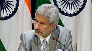 Foreign secretary S Jaishankar during a press conference.(ANI File Photo) Foreign secretary S Jaishankar during a press conference.(ANI File Photo)