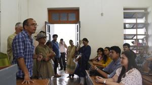 Classes and orientation sessions have begun in DU.(Saumya Khandelwal/HT PHOTO) Classes and orientation sessions have begun in DU.(Saumya Khandelwal/HT PHOTO)