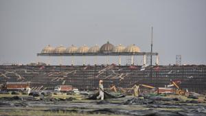 The Art of Living held a World Culture Festival on the banks of river Yamuna in New Delhi in 2016, causing furore over the damage it would cause to the flood plains.(Saumya Khandelwal/HT File Photo) The Art of Living held a World Culture Festival on the banks of river Yamuna in New Delhi in 2016, causing furore over the damage it would cause to the flood plains.(Saumya Khandelwal/HT File Photo)