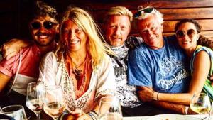 Bjorn Borg and Boris Becker during their vacation in Ibiza.(Twitter)