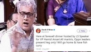Derek O’Brien’s tweet got a lot of attention with many empathising with his situation. (HT Filephoto, Derek O’Brien /Twitter) Derek O’Brien’s tweet got a lot of attention with many empathising with his situation. (HT Filephoto, Derek O’Brien /Twitter)